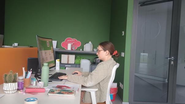 Mamá, ¿aquí es donde trabajas?