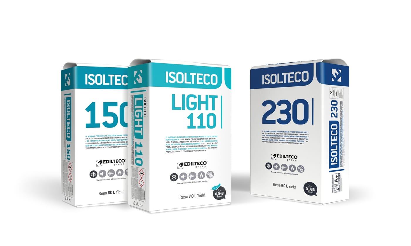 Revoques termoaislantes premezclados Isolteco